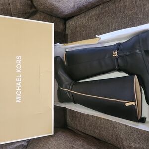 Michael Kors Black Knee-High Boots